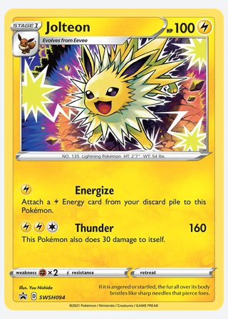 Jolteon — catalogusbeeld
