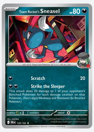 Team Rocket's Sneasel — catalogusbeeld