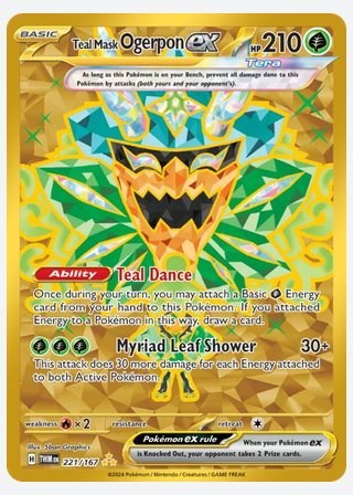Teal Mask Ogerpon ex — catalogusbeeld