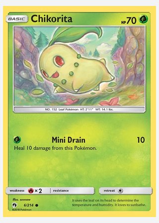 Chikorita — catalogusbeeld