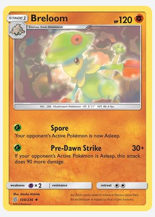 Breloom — catalogusbeeld