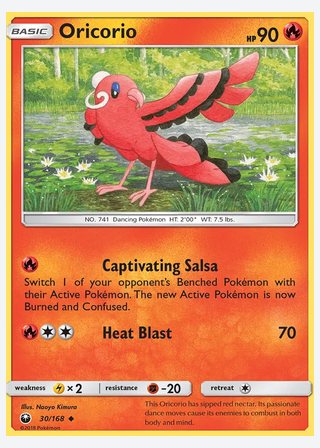 Oricorio — catalogusbeeld