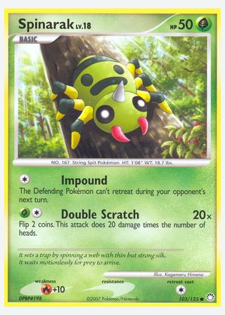 Spinarak — catalogusbeeld