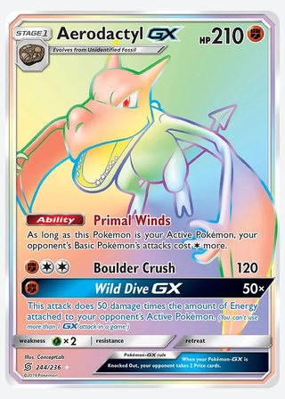 Aerodactyl GX — catalogusbeeld