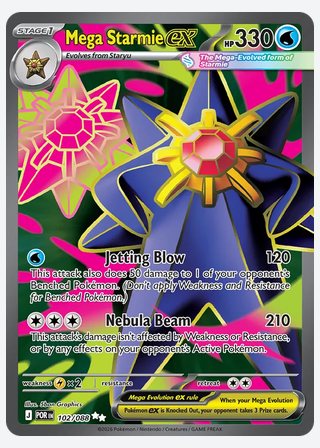 Mega Starmie ex — catalogusbeeld
