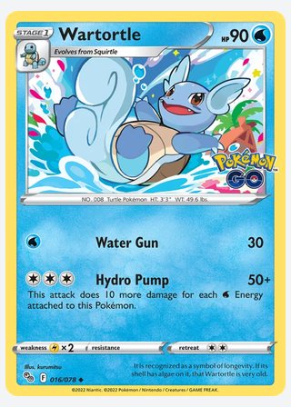 Wartortle — catalogusbeeld