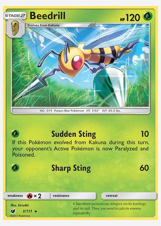 Beedrill — catalogusbeeld