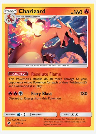 Charizard — catalogusbeeld