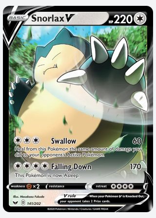 Snorlax V — catalogusbeeld