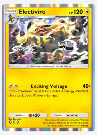 Electivire — catalogusbeeld