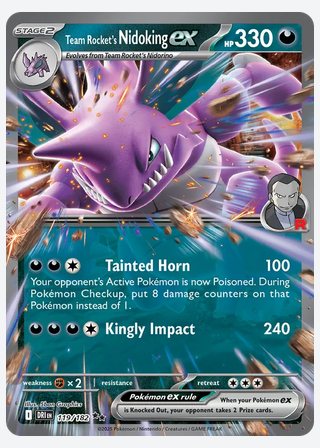 Team Rocket's Nidoking ex — catalogusbeeld