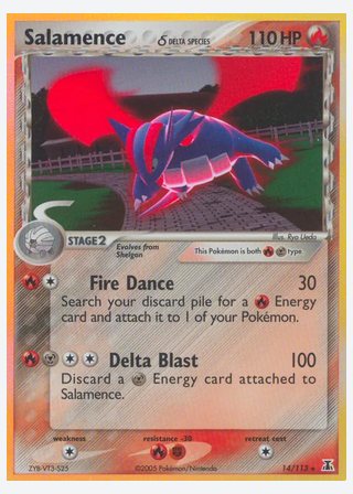 Salamence δ — catalogusbeeld
