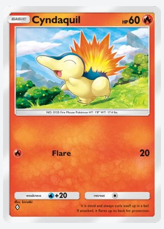 Cyndaquil — catalogusbeeld