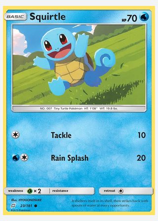 Squirtle — catalogusbeeld