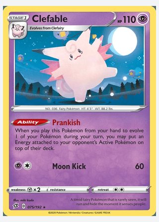 Clefable — catalogusbeeld