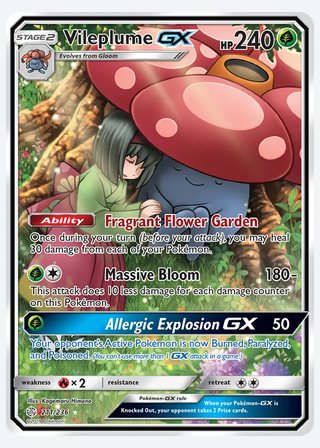 Vileplume GX — catalogusbeeld