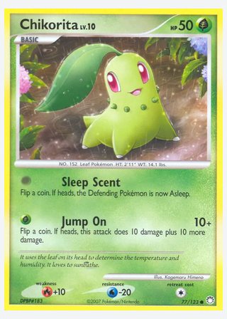 Chikorita — catalogusbeeld