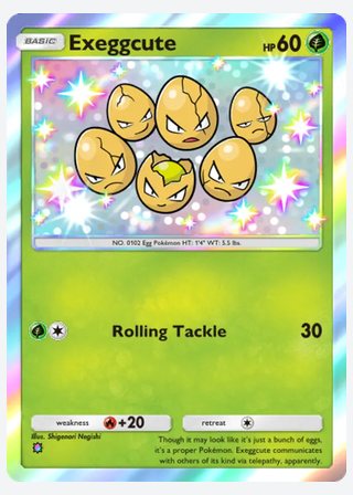 Exeggcute — catalogusbeeld