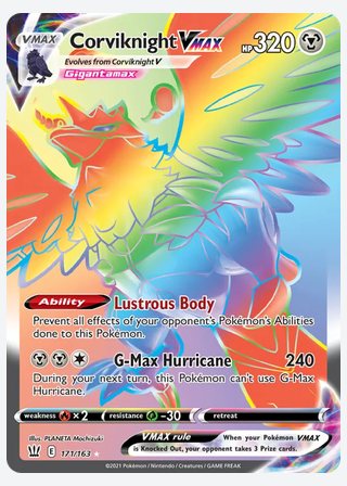 Corviknight VMAX — catalogusbeeld