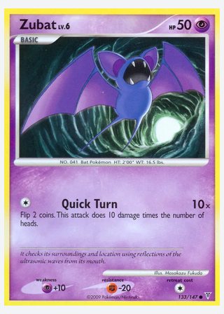 Zubat — catalogusbeeld