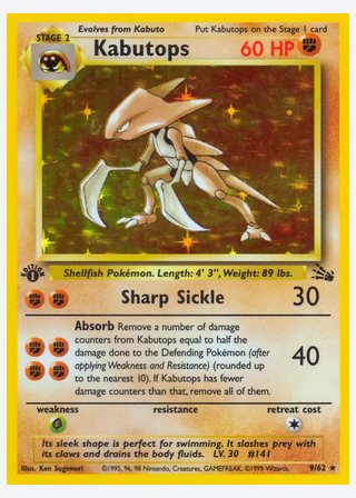 Kabutops — catalogusbeeld