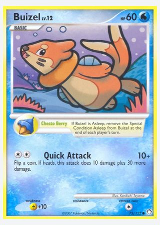 Buizel — catalogusbeeld