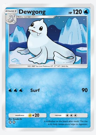 Dewgong — catalogusbeeld