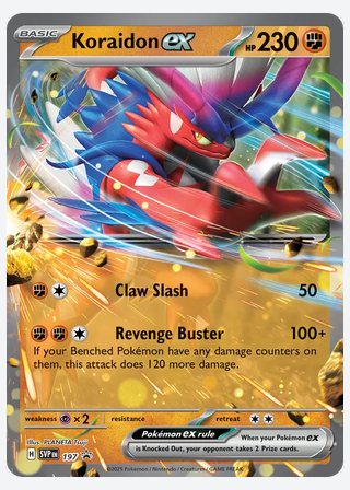 Koraidon ex — catalogusbeeld