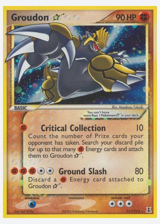 Groudon Star — catalogusbeeld