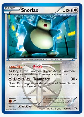 Snorlax — catalogusbeeld