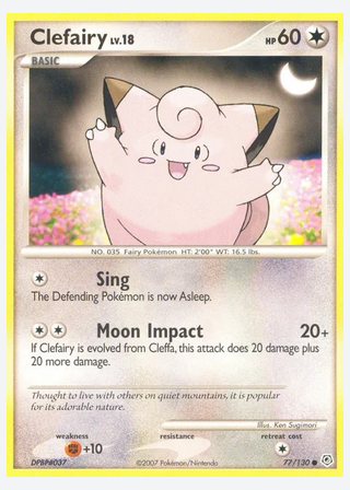 Clefairy — catalogusbeeld