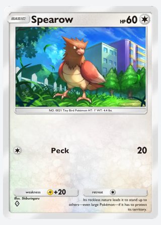 Spearow — catalogusbeeld