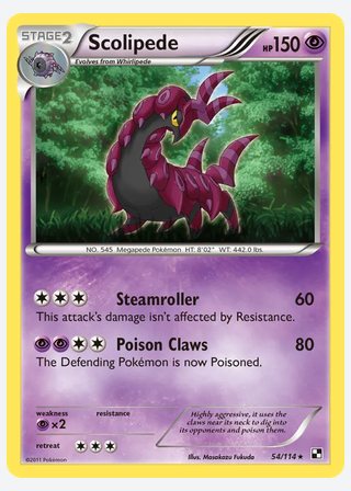 Scolipede — catalogusbeeld
