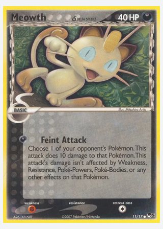 Meowth δ — catalogusbeeld