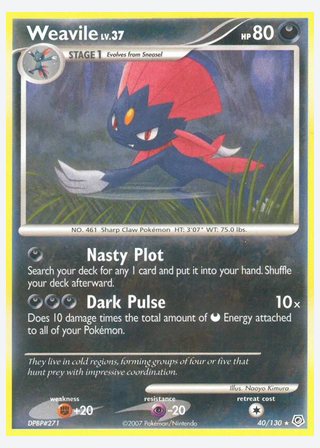 Weavile — catalogusbeeld