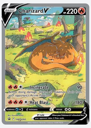 Charizard V — catalogusbeeld