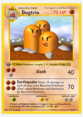 Dugtrio — catalogusbeeld