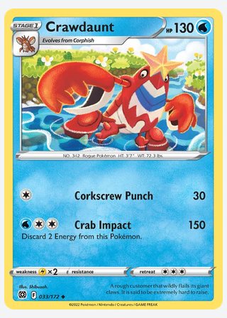 Crawdaunt — catalogusbeeld