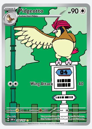Pidgeotto — catalogusbeeld