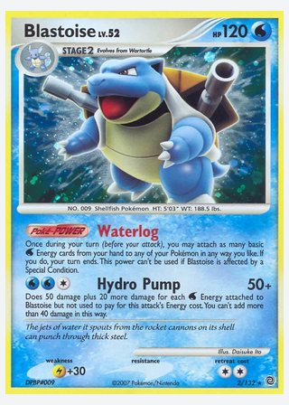 Blastoise — catalogusbeeld