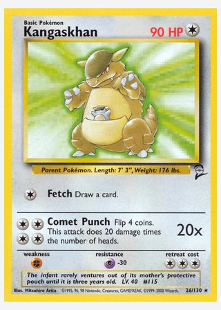 Kangaskhan — catalogusbeeld