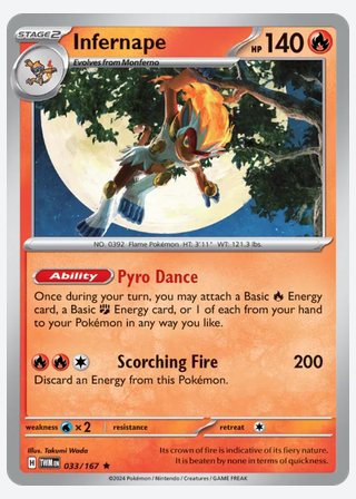 Infernape — catalogusbeeld