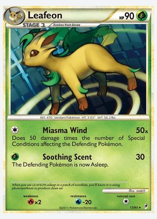 Leafeon — catalogusbeeld