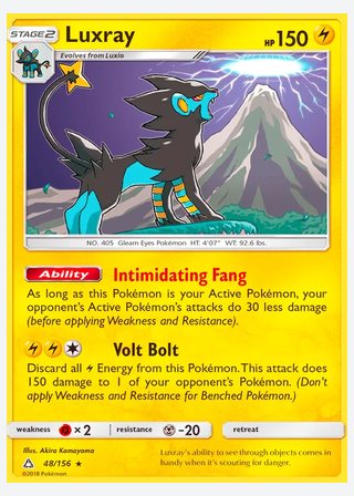 Luxray — catalogusbeeld