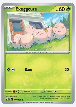 Exeggcute — catalogusbeeld