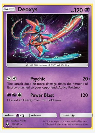 Deoxys — catalogusbeeld