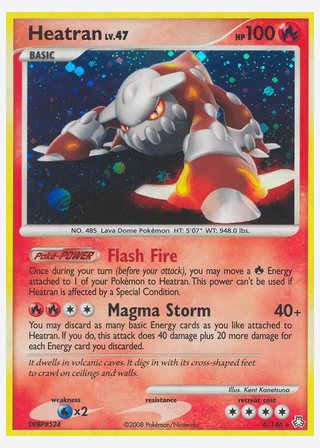 Heatran — catalogusbeeld