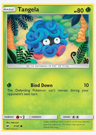 Tangela — catalogusbeeld