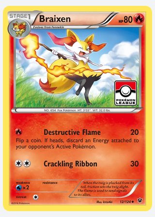 Braixen — catalogusbeeld