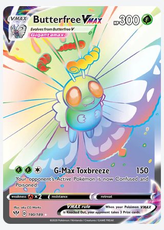 Butterfree VMAX — catalogusbeeld